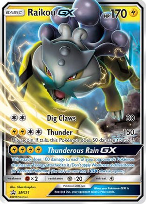 Raikou-GX SM121/248 - SM Black Star Promos Holofoil - Poke-Collect