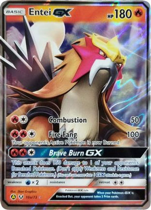Entei-GX 10a/73 - Shining Legends Holofoil - Poke-Collect