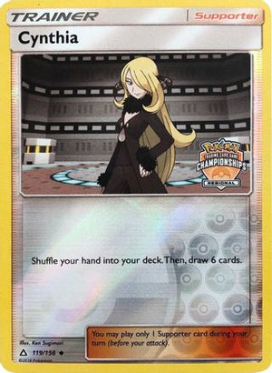 Cynthia - 119/156 (Regional Championships) 119 - League & Championship Cards Reverse Holofoil