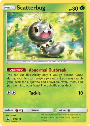 Scatterbug (5) 5/131 - SM  Forbidden Light - Poke-Collect