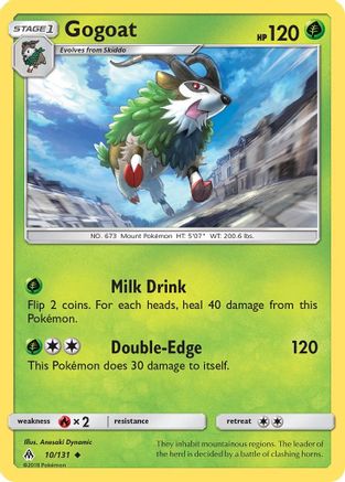 Gogoat 10/131 - SM  Forbidden Light Reverse Holofoil - Poke-Collect