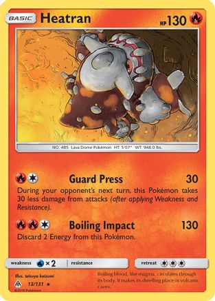 Heatran 13/131 - SM  Forbidden Light - Poke-Collect