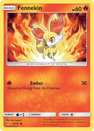 Fennekin 14/131 - Forbidden Light Reverse Holofoil - Poke-Collect