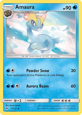 Amaura 27/131 - Forbidden Light - Poke-Collect