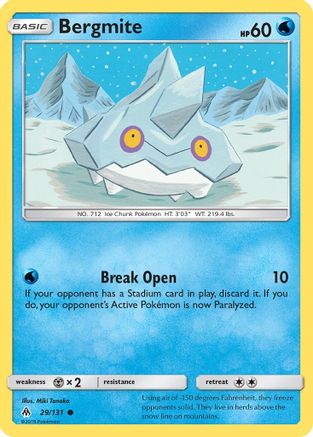 Bergmite 29/131 - Forbidden Light Reverse Holofoil - Poke-Collect