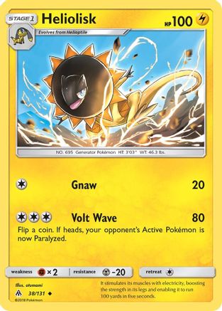 Heliolisk 38/131 - SM  Forbidden Light Reverse Holofoil - Poke-Collect