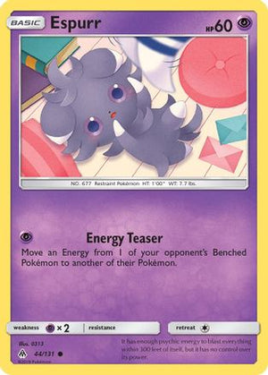 Espurr 44/131 - Forbidden Light Reverse Holofoil - Poke-Collect