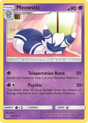 Meowstic 45/131 - Forbidden Light Reverse Holofoil - Poke-Collect