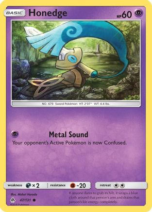 Honedge (47) 47/131 - SM  Forbidden Light - Poke-Collect