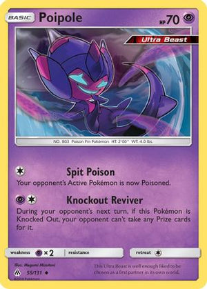 Poipole 55/131 - SM  Forbidden Light Reverse Holofoil - Poke-Collect