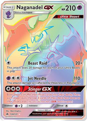 Naganadel GX (Secret) 134/131 - SM  Forbidden Light Holofoil - Poke-Collect