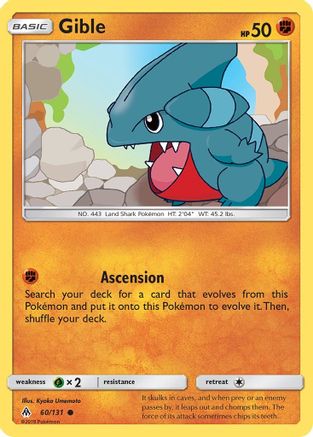 Gible 60/131 - SM  Forbidden Light - Poke-Collect