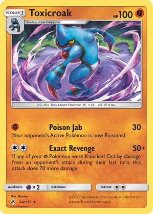 Toxicroak 64/131 - Forbidden Light - Poke-Collect