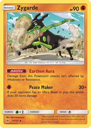 Zygarde 71/131 - Forbidden Light - Poke-Collect