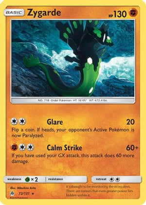 Zygarde 72/131 - Forbidden Light Reverse Holofoil - Poke-Collect