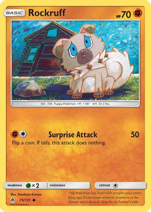 Rockruff 75/131 - SM  Forbidden Light Reverse Holofoil - Poke-Collect