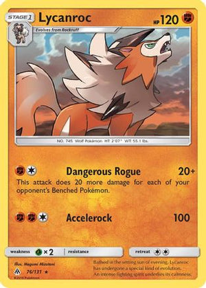 Lycanroc 76/131 - Forbidden Light Reverse Holofoil - Poke-Collect