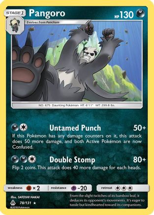 Pangoro 78/131 - SM  Forbidden Light Reverse Holofoil - Poke-Collect