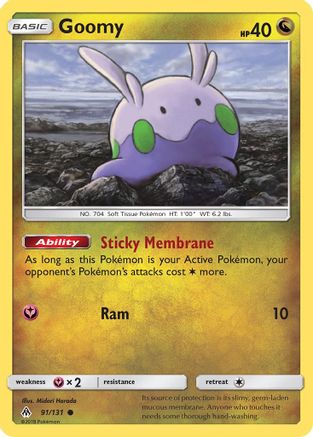 Goomy (91) 91/131 - SM  Forbidden Light Reverse Holofoil - Poke-Collect