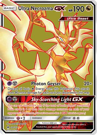 Ultra Necrozma-GX 127/131 - Forbidden Light Holofoil - Poke-Collect