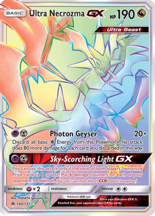 Ultra Necrozma-GX 140/131 - Forbidden Light Holofoil - Poke-Collect