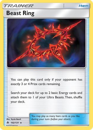 Beast Ring 102/131 - SM  Forbidden Light - Poke-Collect