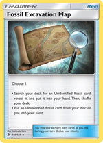 Fossil Excavation Map 107/131 - SM  Forbidden Light - Poke-Collect