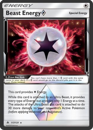 Beast Energy Prism Star 117/131 - SM  Forbidden Light Holofoil - Poke-Collect