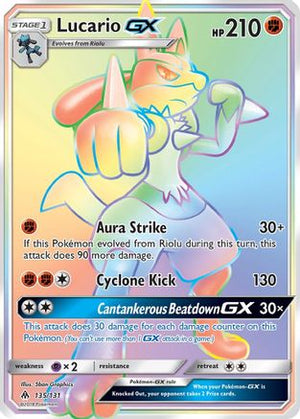 Lucario-GX 135/131 - Forbidden Light Holofoil - Poke-Collect