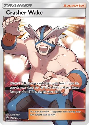 Crasher Wake (Full Art) 129/131 - SM  Forbidden Light Holofoil - Poke-Collect