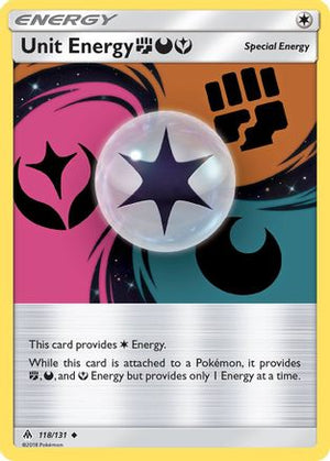 Unit Energy FightingDarknessFairy 118/131 - Forbidden Light Reverse Holofoil