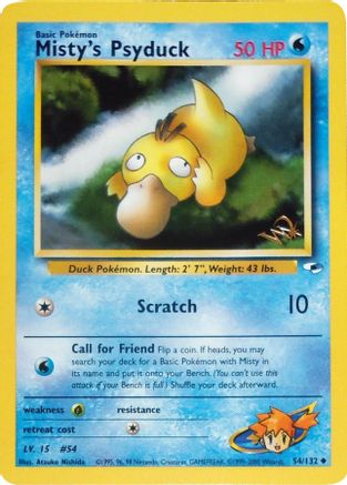 Misty's Psyduck [W Stamped] 54 - WoTC Promo - Poke-Collect