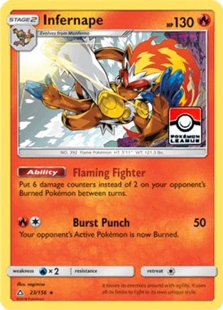 Infernape - 23/156 (Pokemon League) 23 - League & Championship Cards Reverse Holofoil - Poke-Collect