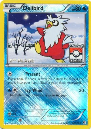 Delibird - 38/149 (Pokemon League) [2nd Place] 38 - League & Championship Cards Reverse Holofoil