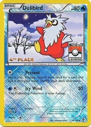 Delibird - 38/149 (Pokemon League) [4th Place] 38 - League & Championship Cards Reverse Holofoil - Poke-Collect