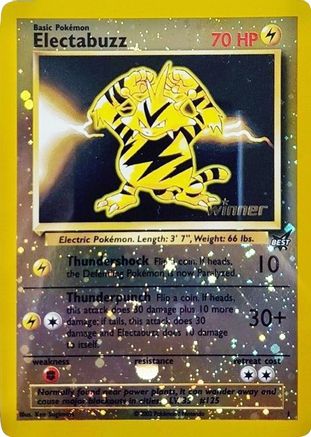 Electabuzz - 1 [Winner] 1 - Best of Promos Reverse Holofoil - Poke-Collect
