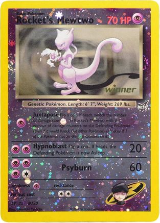 Rocket's Mewtwo 8/9 - Best of Game Reverse Holofoil - Poke-Collect