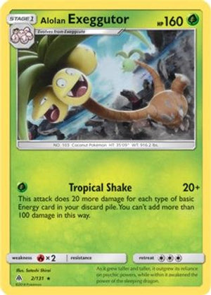 Alolan Exeggutor (SM Forbidden Light) 2 - Deck Exclusives Holofoil - Poke-Collect