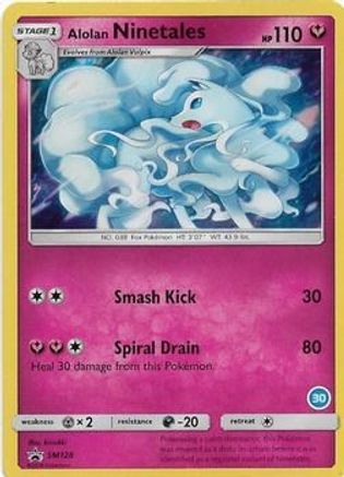 Alolan Ninetales (30) SM128 - SM Trainer Kit Alolan Sandslash & Alolan Ninetales Holofoil - Poke-Collect