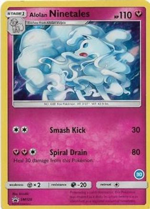 Alolan Ninetales (30) SM128 - SM Trainer Kit Alolan Sandslash & Alolan Ninetales Holofoil - Poke-Collect