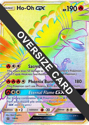 Ho-Oh GX - SM80 (SM Black Star Promo) SM80 - Jumbo Cards Holofoil - Poke-Collect
