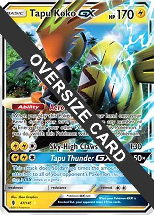 Tapu Koko GX - 47/145 47 - Jumbo Cards Holofoil - Poke-Collect