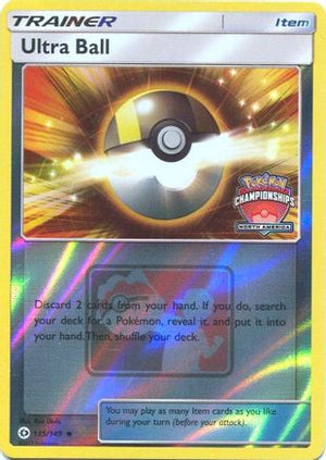 Ultra Ball - 135/149 (North America Championships) 135 - League & Championship Cards Reverse Holofoil