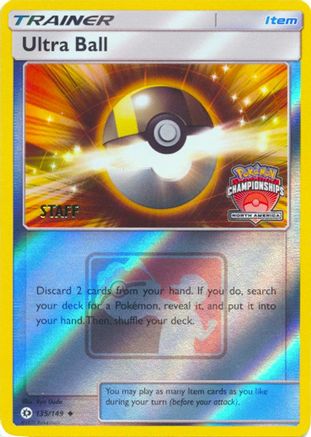 Ultra Ball - 135/149 (North America Championships) [Staff] 135 - League & Championship Cards Reverse Holofoil - Poke-Collect