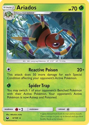 Ariados 6/168 - SM  Celestial Storm Holofoil - Poke-Collect