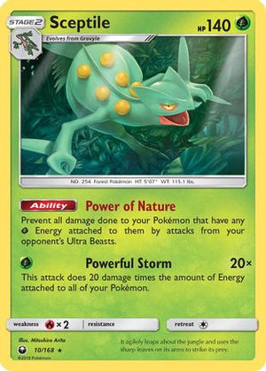 Sceptile 10/168 - Celestial Storm Reverse Holofoil - Poke-Collect