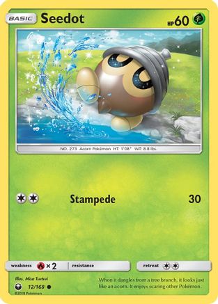 Seedot 12/168 - Celestial Storm Reverse Holofoil - Poke-Collect