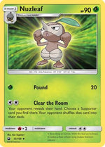 Nuzleaf 13/168 - SM  Celestial Storm Reverse Holofoil - Poke-Collect
