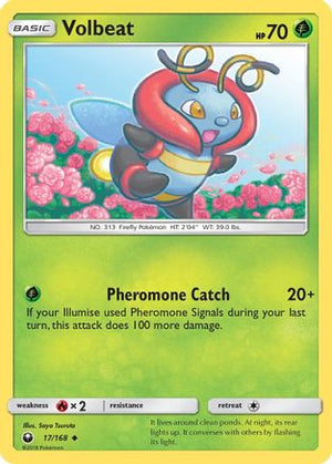 Volbeat 17/168 - Celestial Storm Reverse Holofoil - Poke-Collect