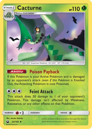 Cacturne 20/168 - SM  Celestial Storm - Poke-Collect